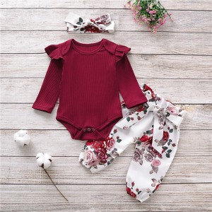 Baby Girls Clothes Set New Bron Baby Girl Clothing Sets Print Spring Baby Clothing Print Pants