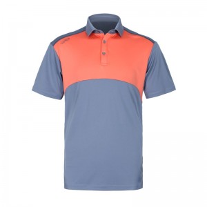 Golf Polo Shirt Polyester Spandex Quick Dry Fabric Golf Shirts Plain Men Sports Wear