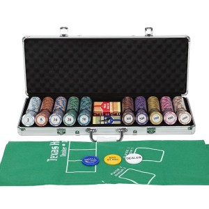 500pcs 11.5g Dice Poker Chip Set / 14g Clay Poker Chip Set